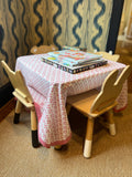 Petals Tablecloth in Dusty Rose - 44" x 44"