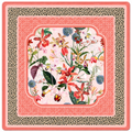 Peach Spotted Cheetah in Bloom 33" Premium Mahjong Mat