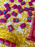 Pressed Florals Tablecloth in Yellow