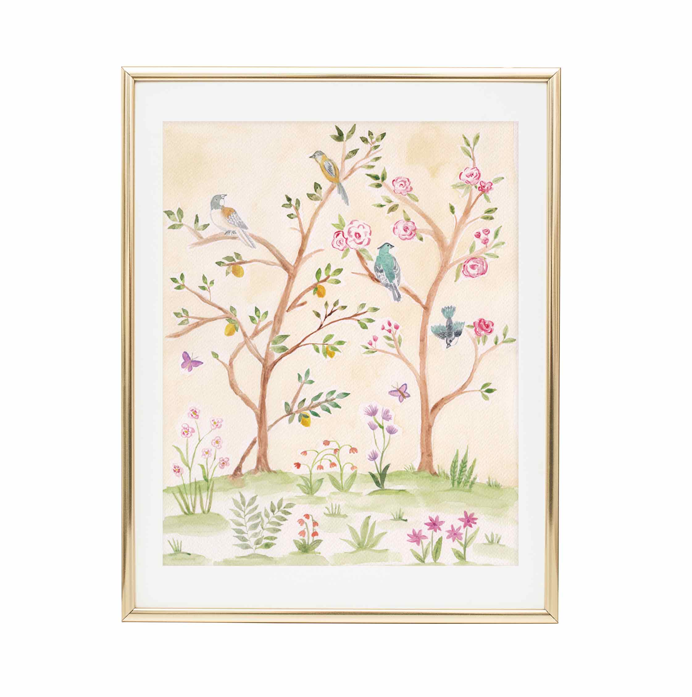 Golden Hour CHINOISERIE FINE ART PRINT: 8 inches x 10 inches