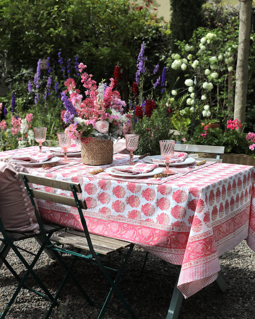 Tablecloth Pink City ON SALE: 62"x62"