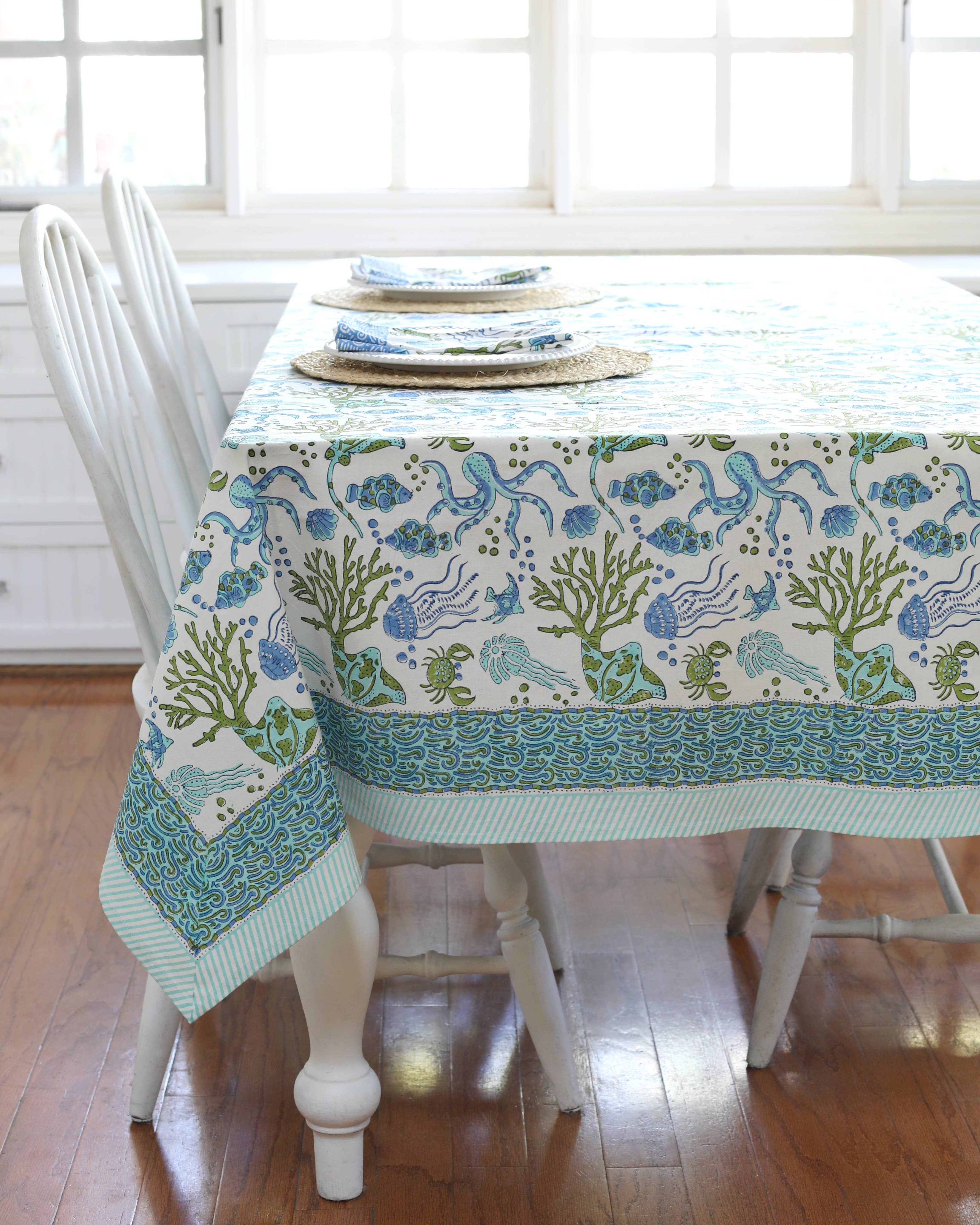 Tablecloth Sea Life: 60x60