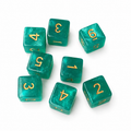 Teal Pearl Mahjong Specialty Dice Gift Ready