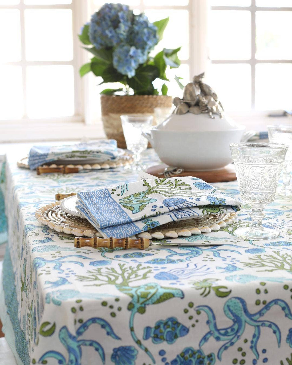 Tablecloth Sea Life: 60x60