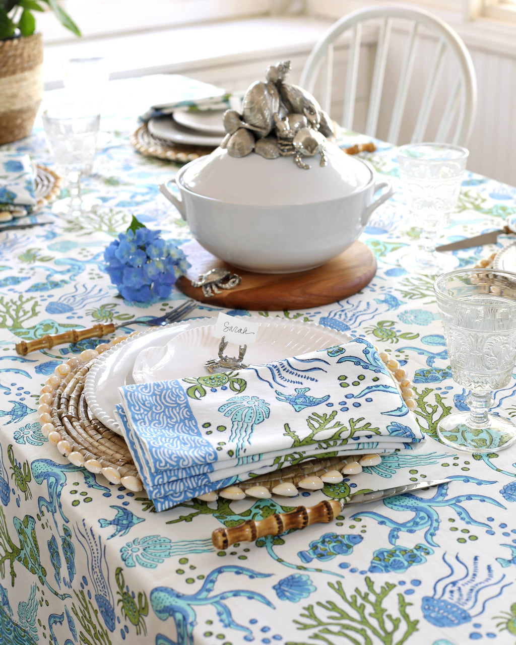 Tablecloth Sea Life: 60x60