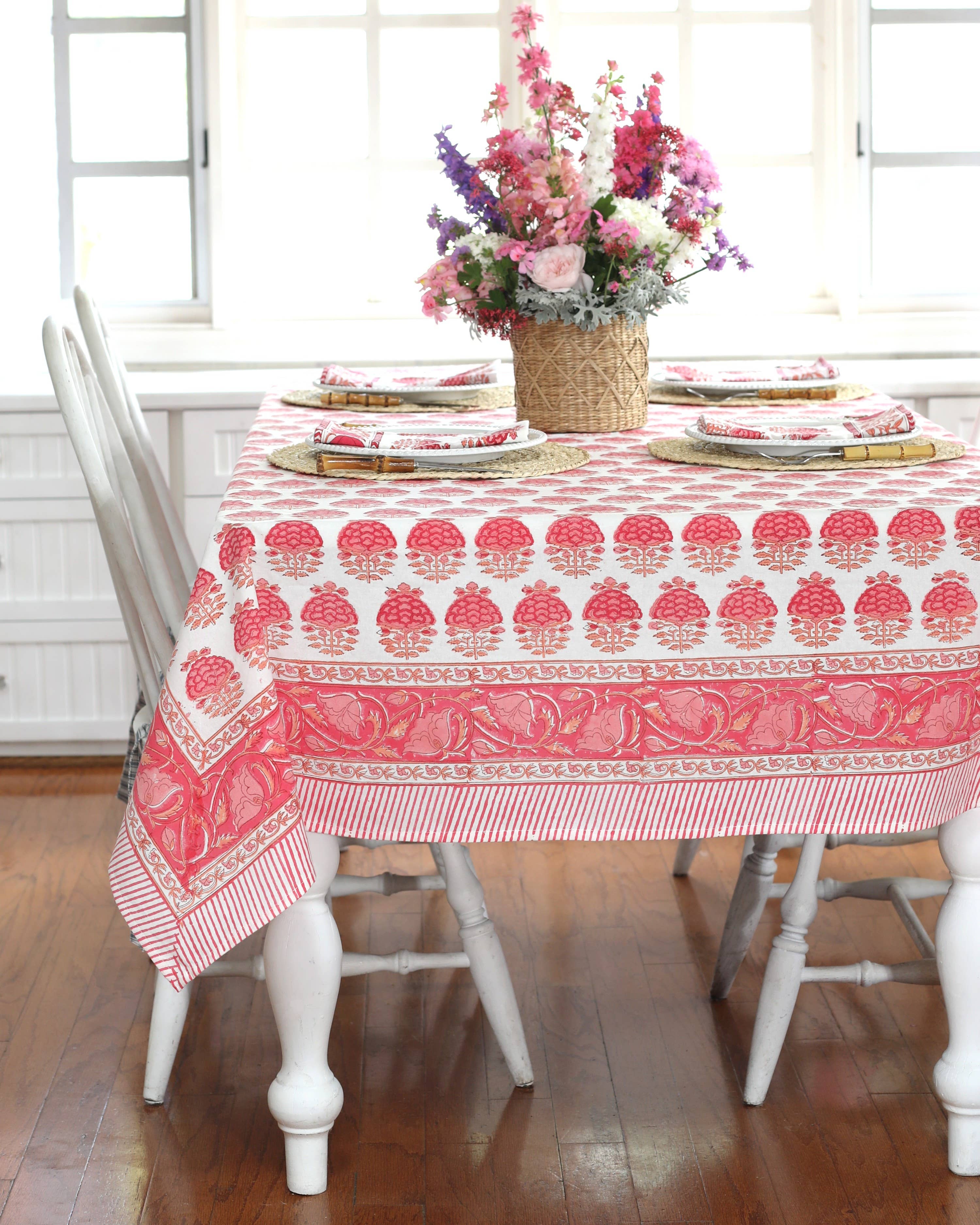 Tablecloth Pink City ON SALE: 62"x62"